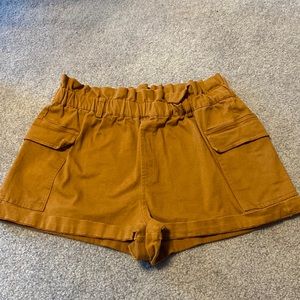 Pacsun High waist Paper bag shorts